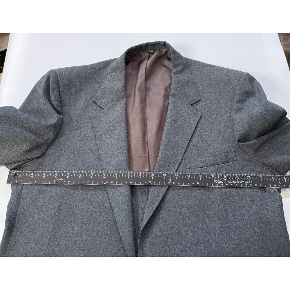 Vintage Sears The‎ Comfort Suit Blazer Mens Extra Large Gray Two Button 90s